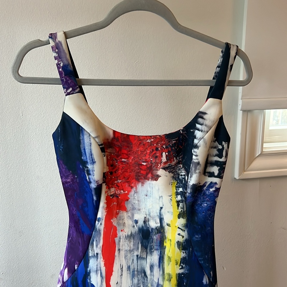 Milly Multi-Colored Mini Dress - image 2